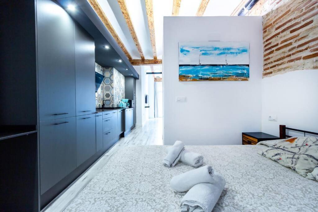 Chic Estudio Privado Al Lado De La Playa Valenza Esterno foto