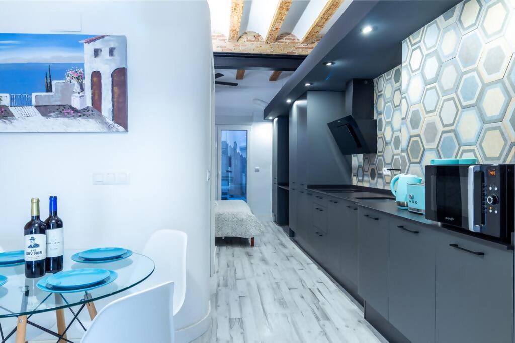 Chic Estudio Privado Al Lado De La Playa Valenza Esterno foto